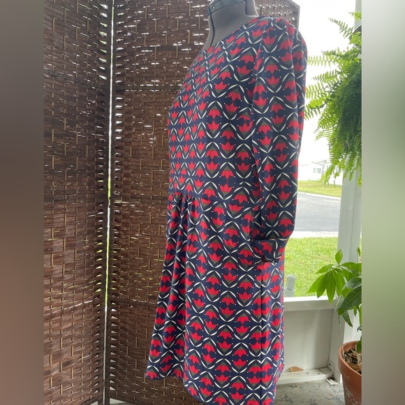 TALBOTS Effortless Jersey A-Line Dress - Ditsy Flip - Picture 7 of 12